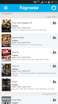 Fragmanlar android App screenshot 2